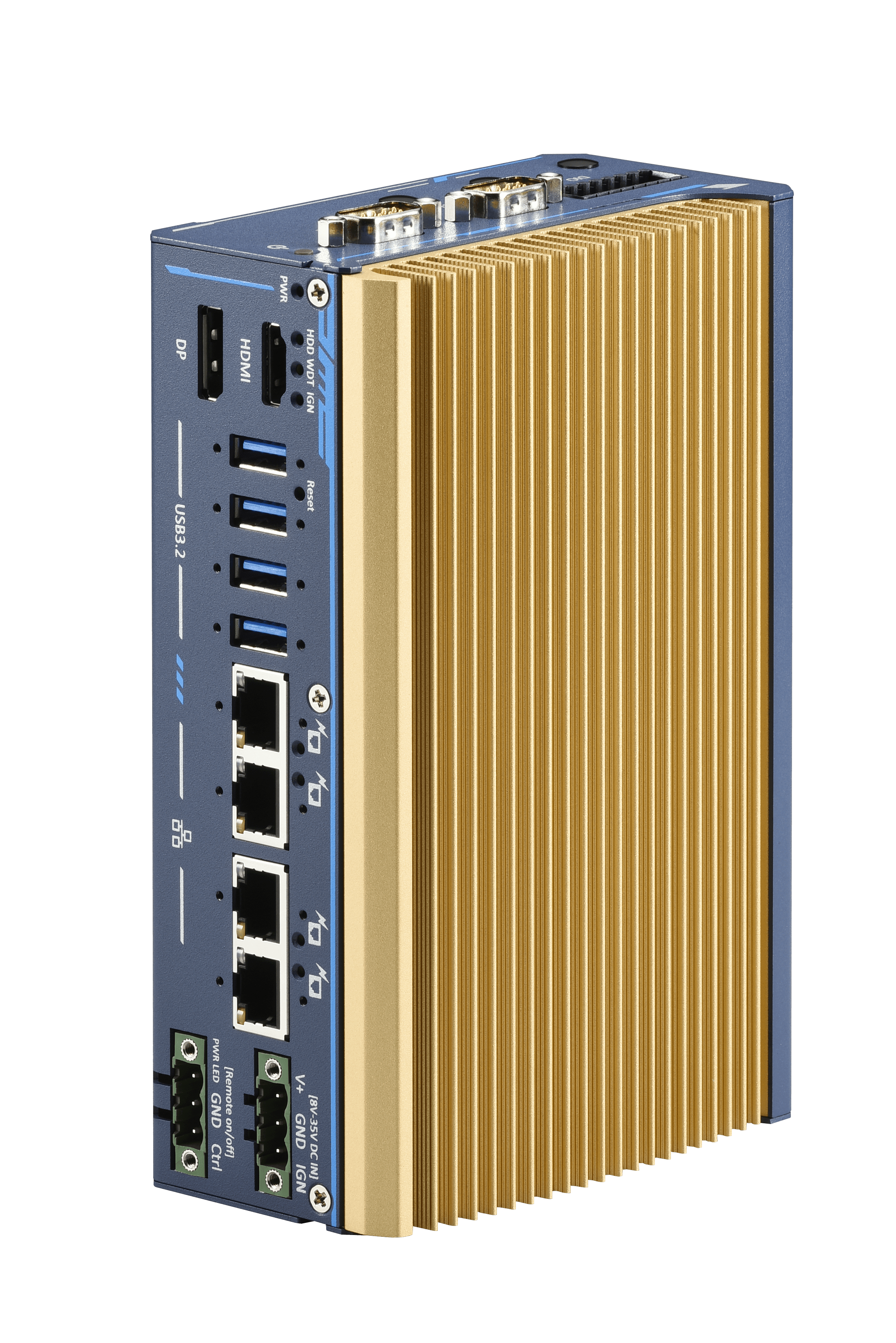 Intel® Core™ i3-N305/ Atom® x7425E Ultra-compact Embedded Computer with 4x PoE+, USB 3.2, and MezIO® Interface