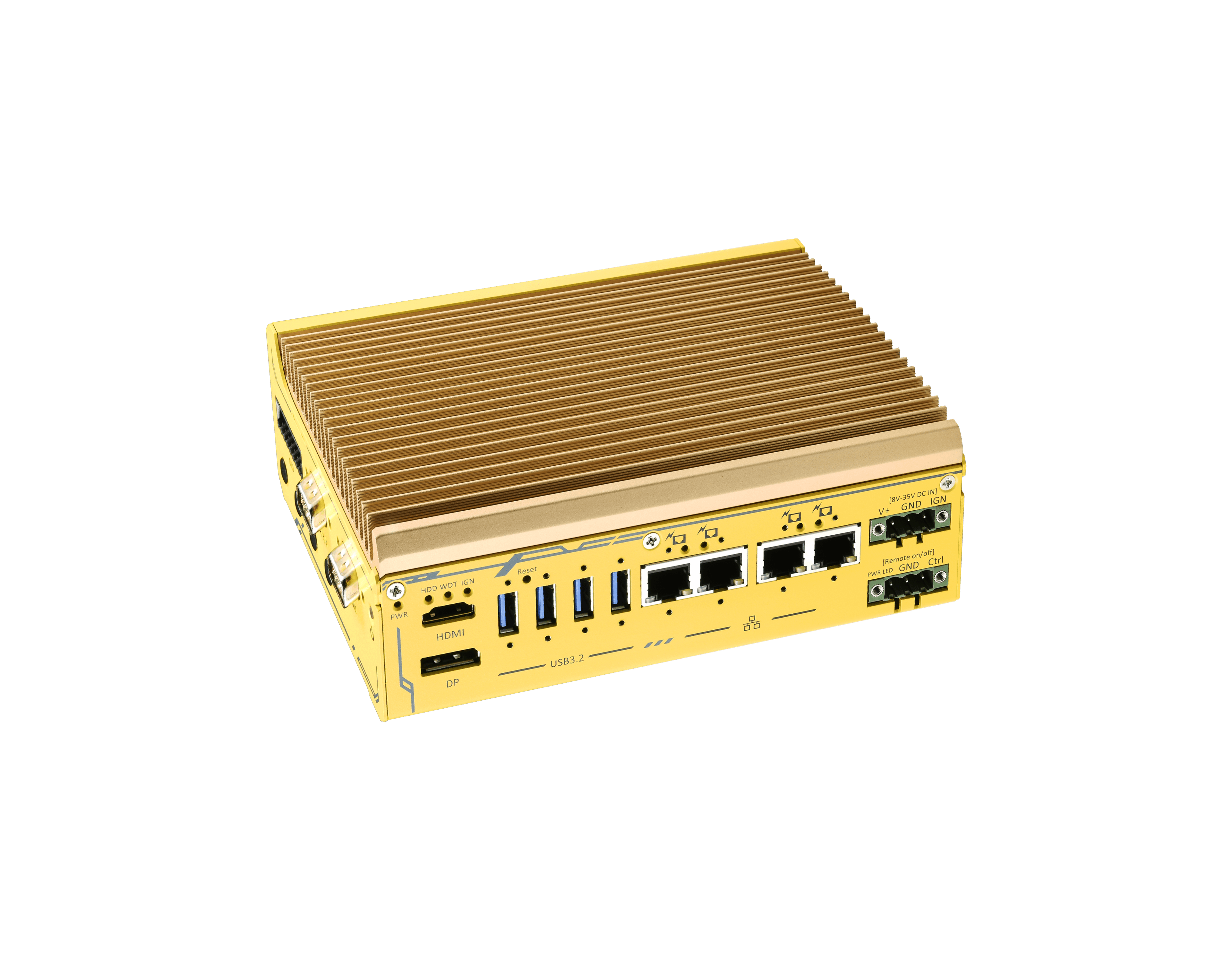 Intel® Core™ i3-N305 Ultra-compact In-Vehicle Computer with 4x PoE+, HDMI, SocketCAN, and mPCIe for WiFi/ 4G/ 5G Modules