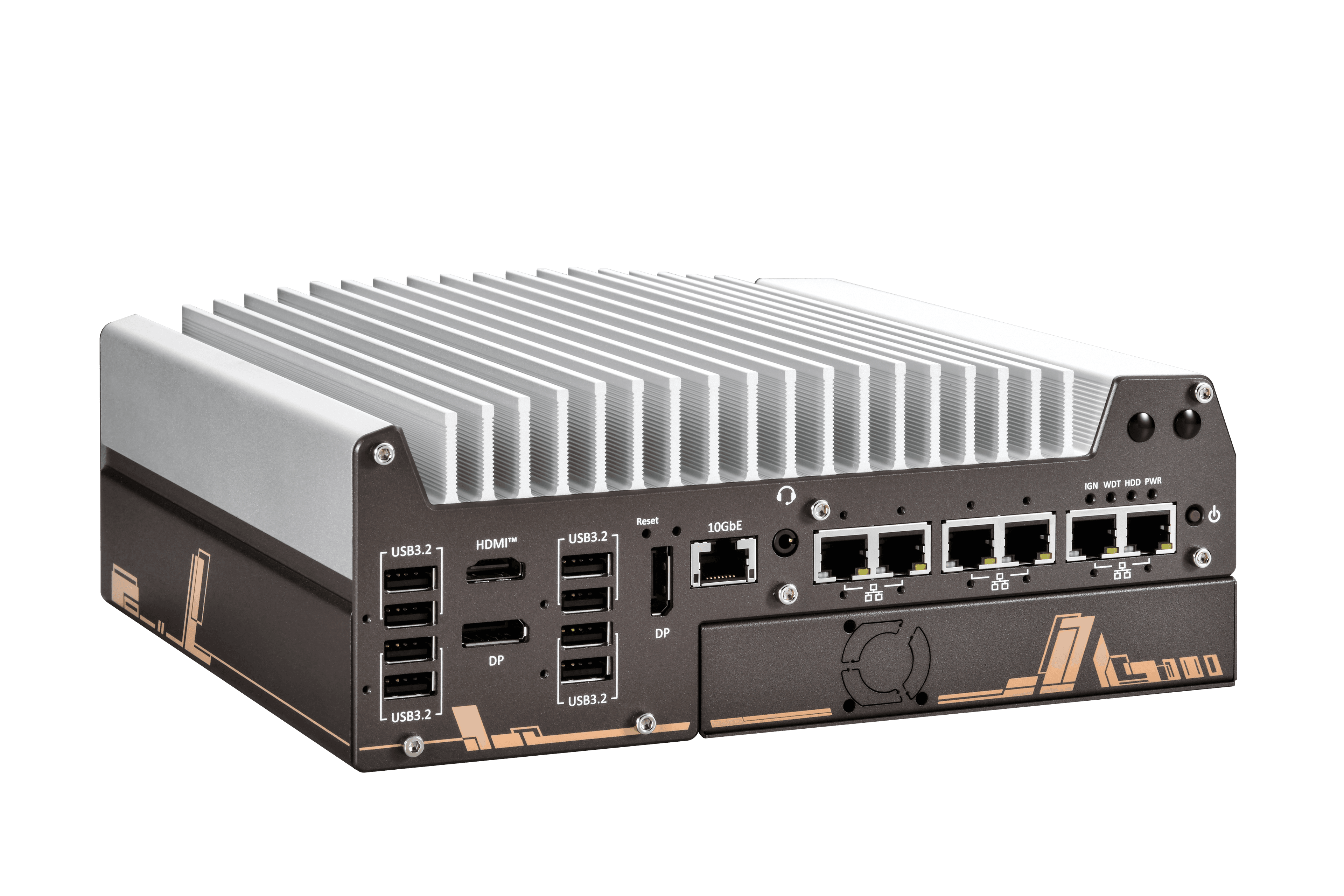 Intel® Core™ Ultra 200S Series Fanless Embedded Computer with 2.5GbE/ GbE, USB 3.2, 8-CH DIO, optional 10GbE and Expansion Cassette & MezIO® Interface