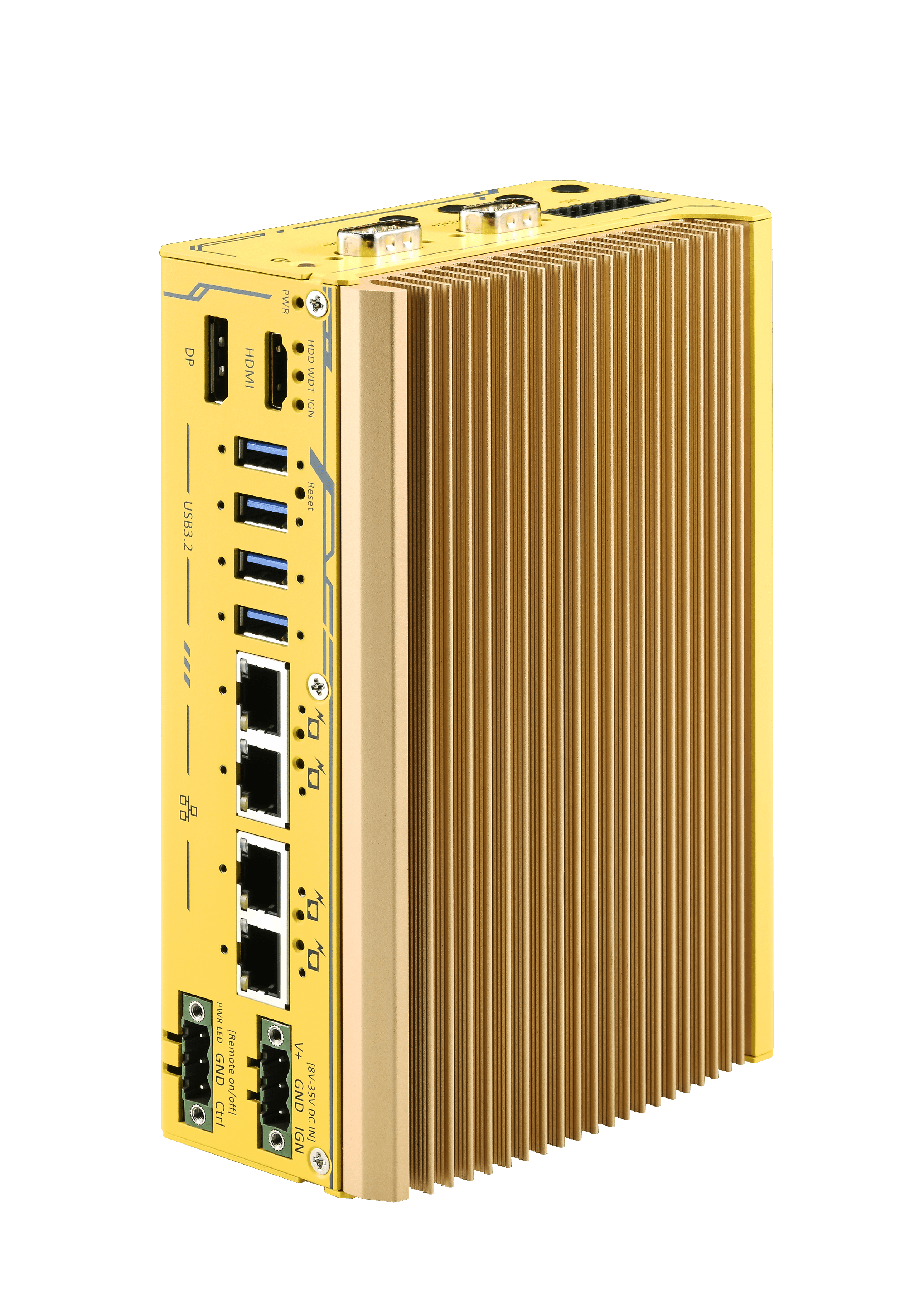 Intel® Core™ i3-N305 Ultra-compact In-Vehicle Computer with 4x PoE+, HDMI, SocketCAN, and mPCIe for WiFi/ 4G/ 5G Modules