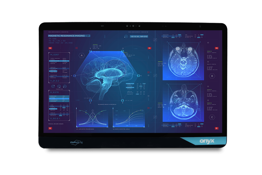 22" Dual Hot Swappable Battery Medical Cart Computer