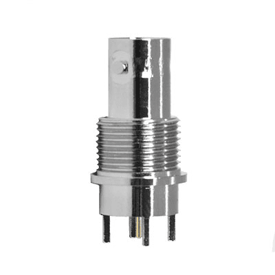 The Cambridge Electronics Range Of 12ghz Precision Bnc Coaxial Connectors Are Optimised For 4k/Quad Hd And Ultra Hd Broadcast Applications And Have Been Developed Under The Coaxvisiontmbrand Name, While Meeting The Jiia Coaxpress Specification. These High Performance Connectors Allow You To Achieve A 12ghz Channel In One Single Connection. The Xbs-12-Tb41-Nn Connector Is A Top Entry, Five Pin Connector For Bulkhead Mounting. It Is Designed For A Board Thickness Of Up To 4.0mm.